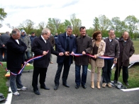 Inauguration Pisteavec les élus 2011